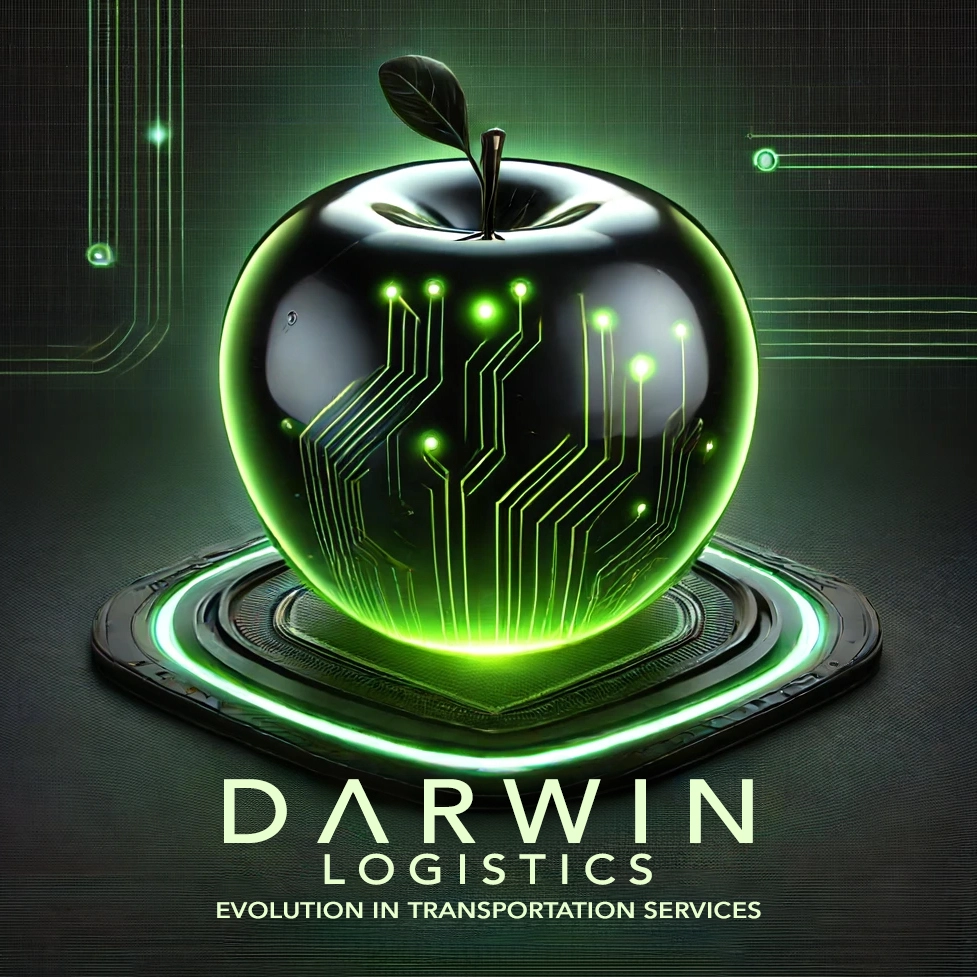 Logistics warehouse and trucks